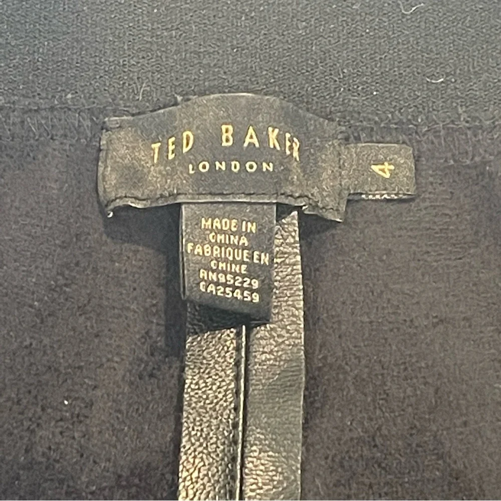 Ted Baker Faux Leather Black Leggings - Picture 8 of 9